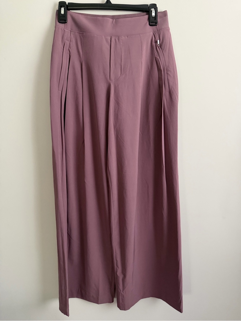 ATHLETA Brooklyn Heights High Rise Wide Leg Pant Sz 2 Mauve - Picture 3 of 7